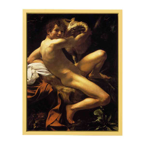 Saint John the Baptist (Youth with a Ram). By Caravaggio
