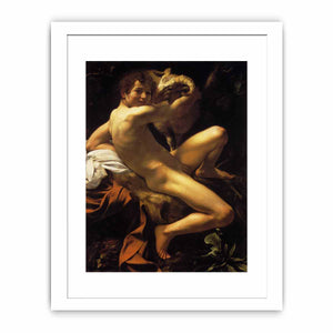 Saint John the Baptist (Youth with a Ram). By Caravaggio
