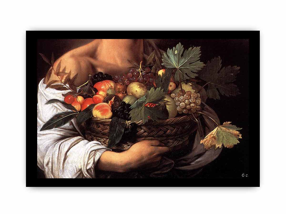 Boy with a Basket of Fruit (detail) By Caravaggio