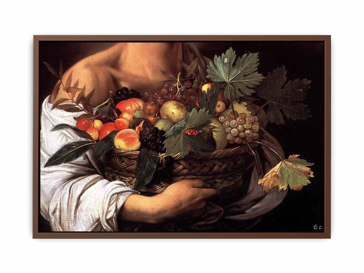 Boy with a Basket of Fruit (detail) By Caravaggio