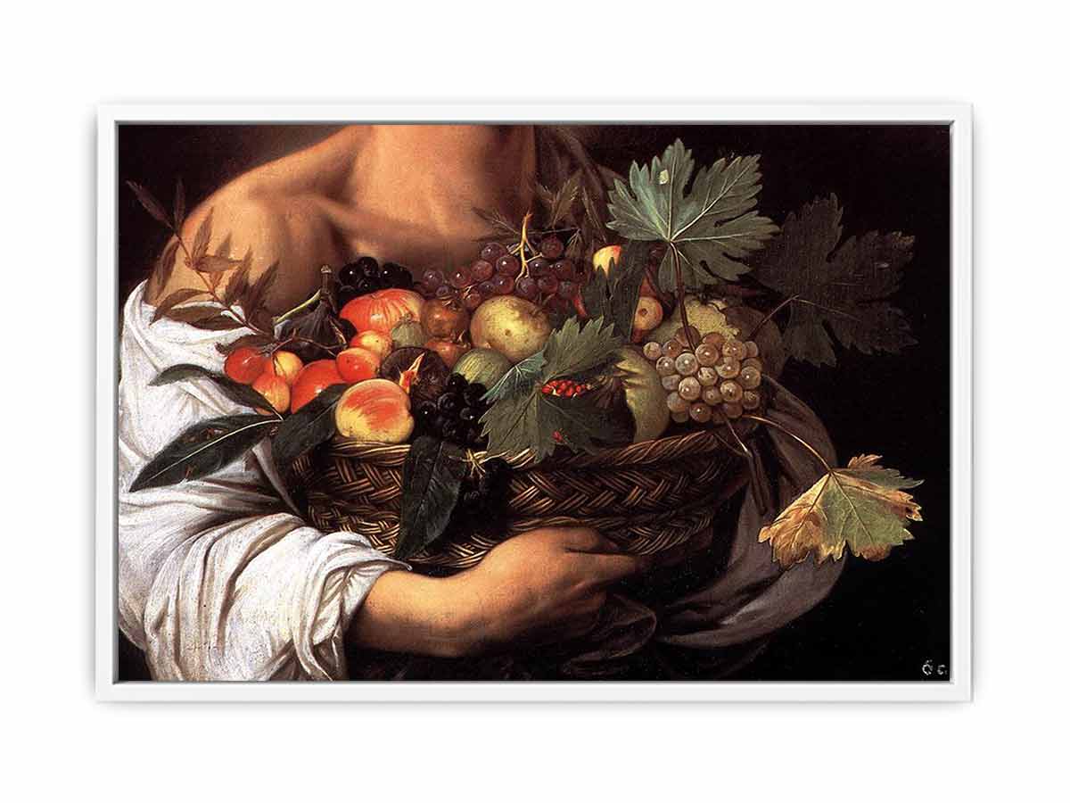 Boy with a Basket of Fruit (detail) By Caravaggio