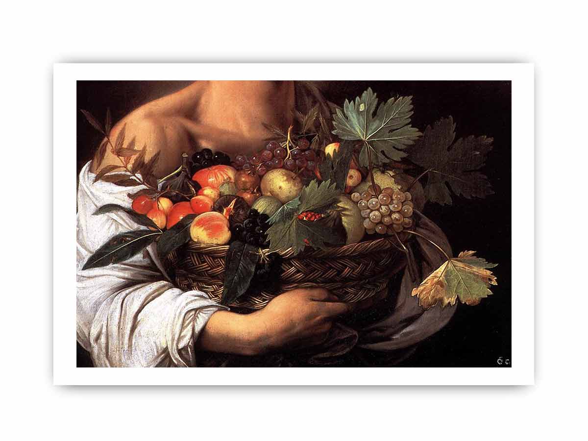 Boy with a Basket of Fruit (detail) By Caravaggio