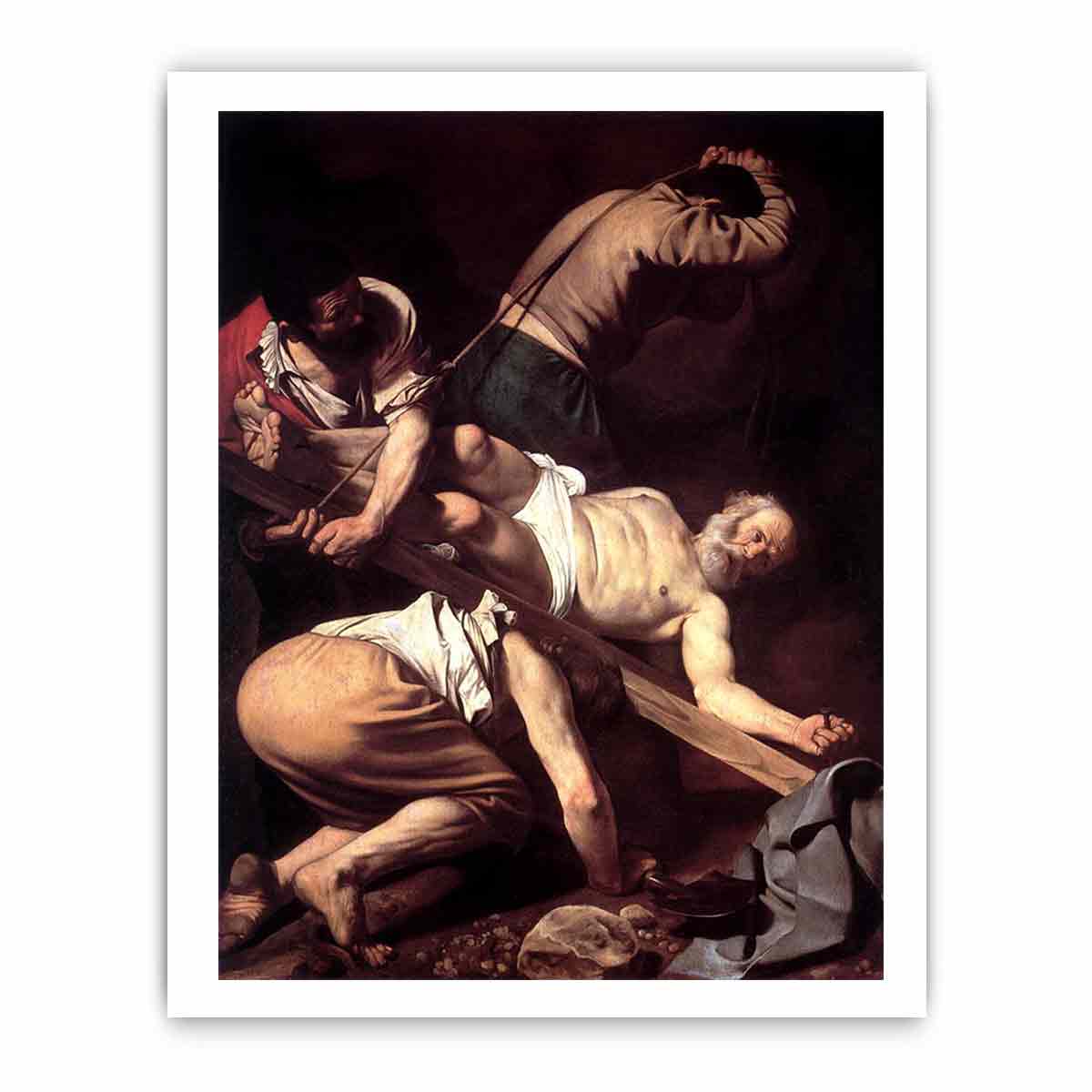 The Crucifixion of St. Peter, 1600-01 By Caravaggio