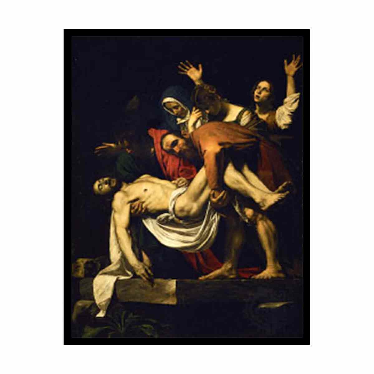 The Entombment of Christ Edit this at Wikidata By Caravaggio