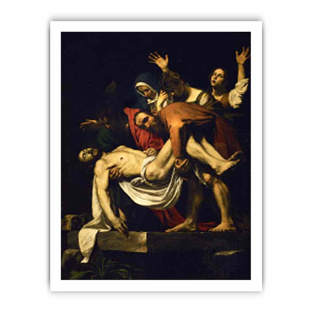 The Entombment of Christ Edit this at Wikidata By Caravaggio