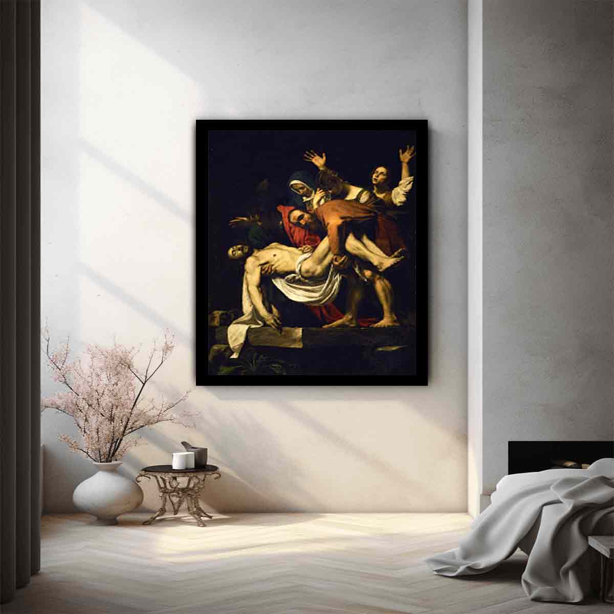 The Entombment of Christ Edit this at Wikidata By Caravaggio