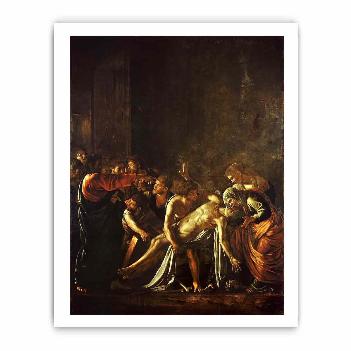The Raising of Lazarus By Caravaggio