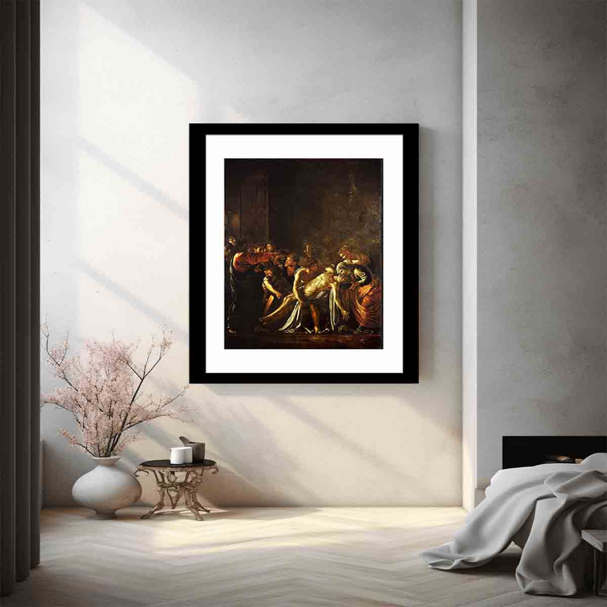 The Raising of Lazarus By Caravaggio