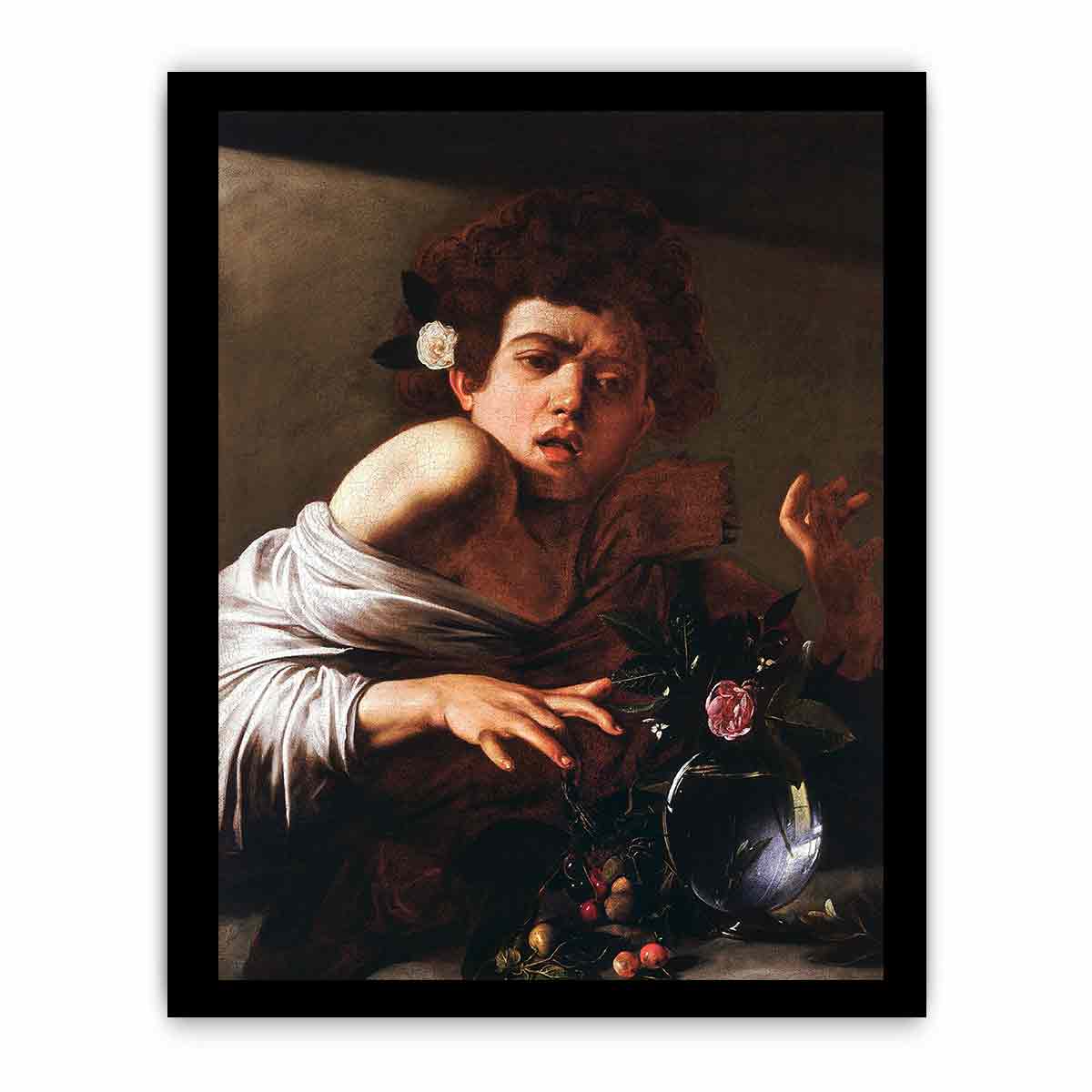 Boy Bitten by a Lizard By Caravaggio