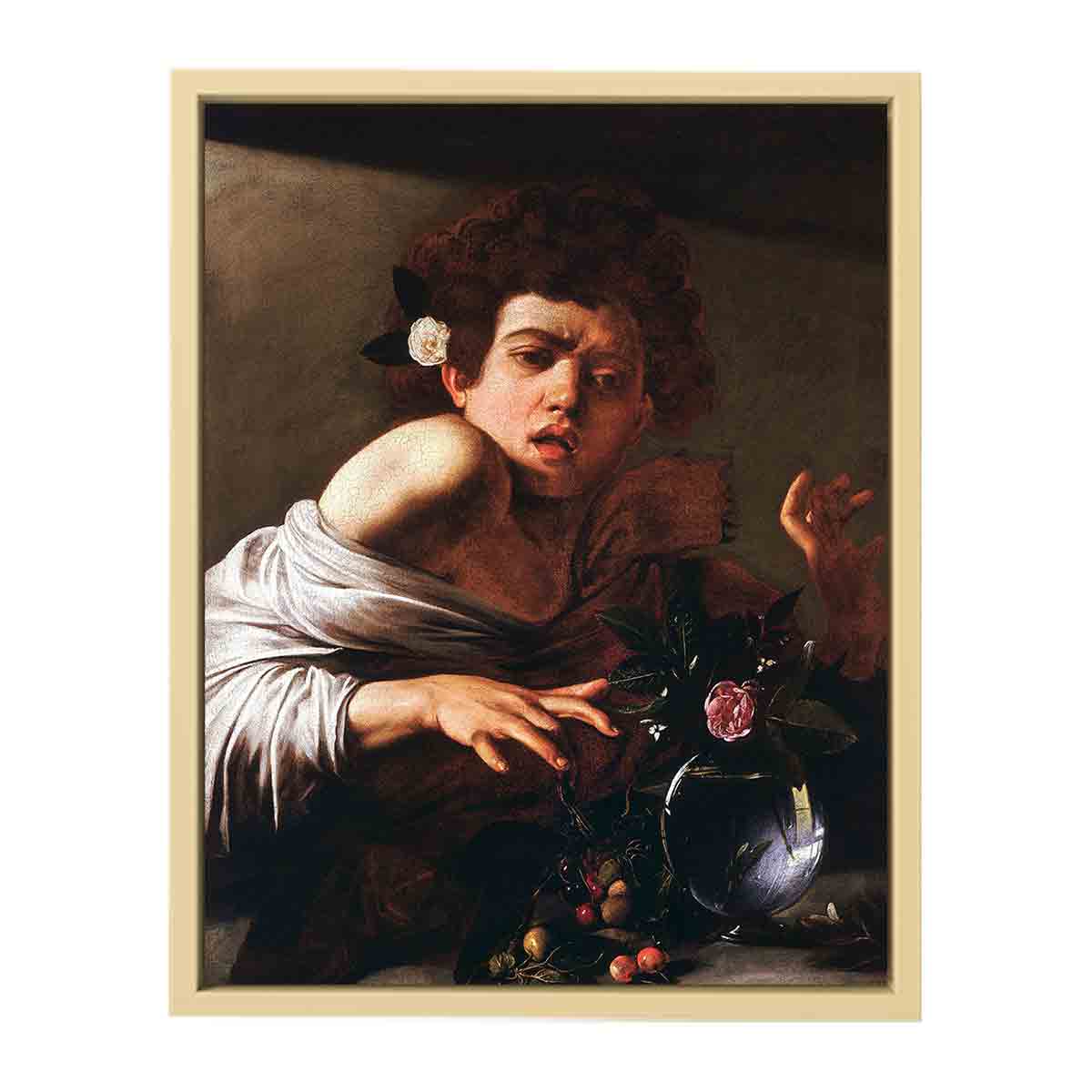 Boy Bitten by a Lizard By Caravaggio