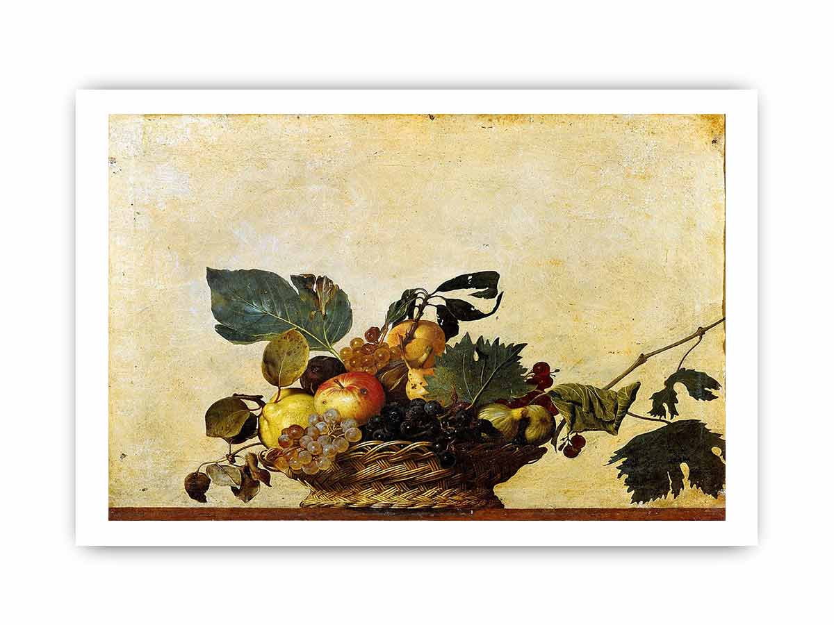Basket of Fruit By Caravaggio