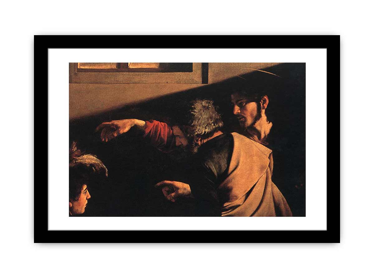 The Calling of Saint Matthew (detail) By Caravaggio
