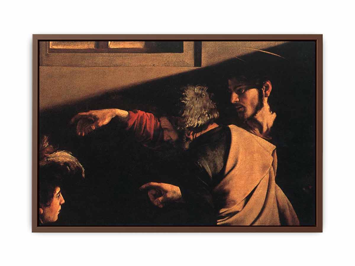 The Calling of Saint Matthew (detail) By Caravaggio