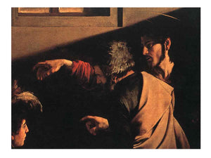 The Calling of Saint Matthew (detail) By Caravaggio
