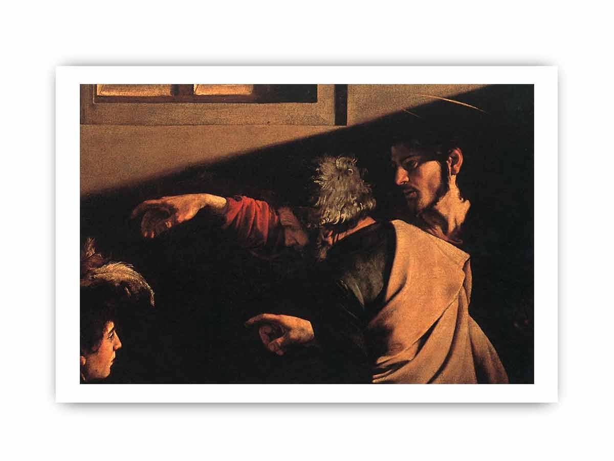 The Calling of Saint Matthew (detail) By Caravaggio
