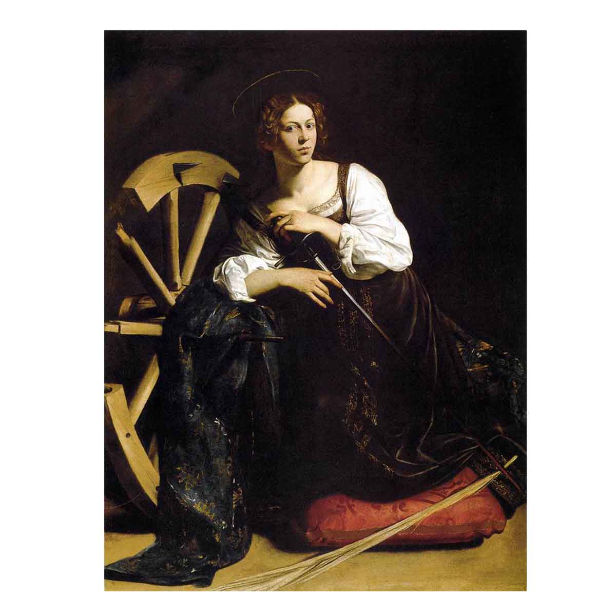 St Catherine of Alexandria By Caravaggio