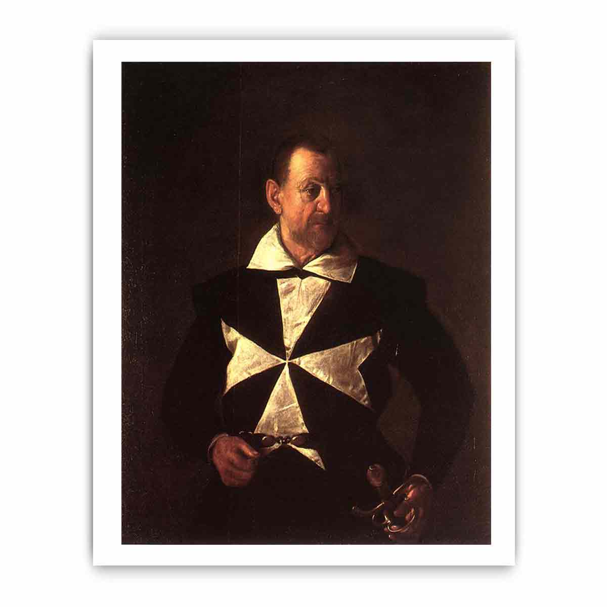 Portrait of Fra Antonio Martelli By Caravaggio