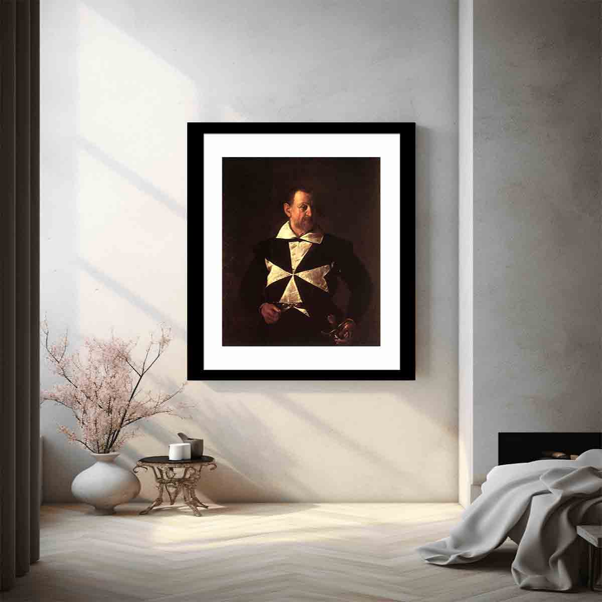 Portrait of Fra Antonio Martelli By Caravaggio