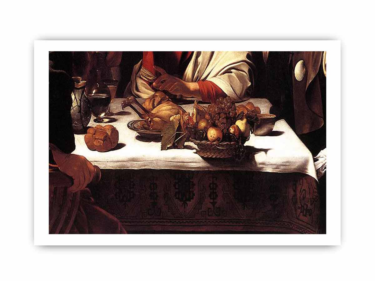 Supper at Emmaus (detail) By Caravaggio