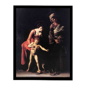 Madonna with the Serpent By Caravaggio