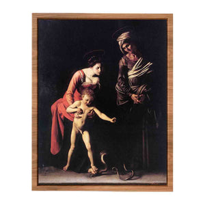 Madonna with the Serpent By Caravaggio
