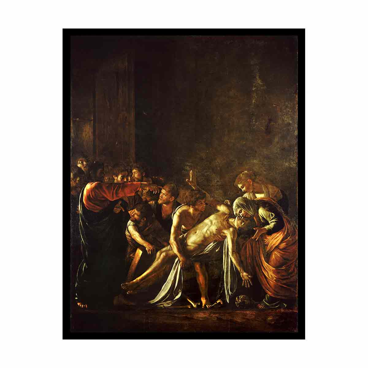 The Raising of Lazarus By Caravaggio