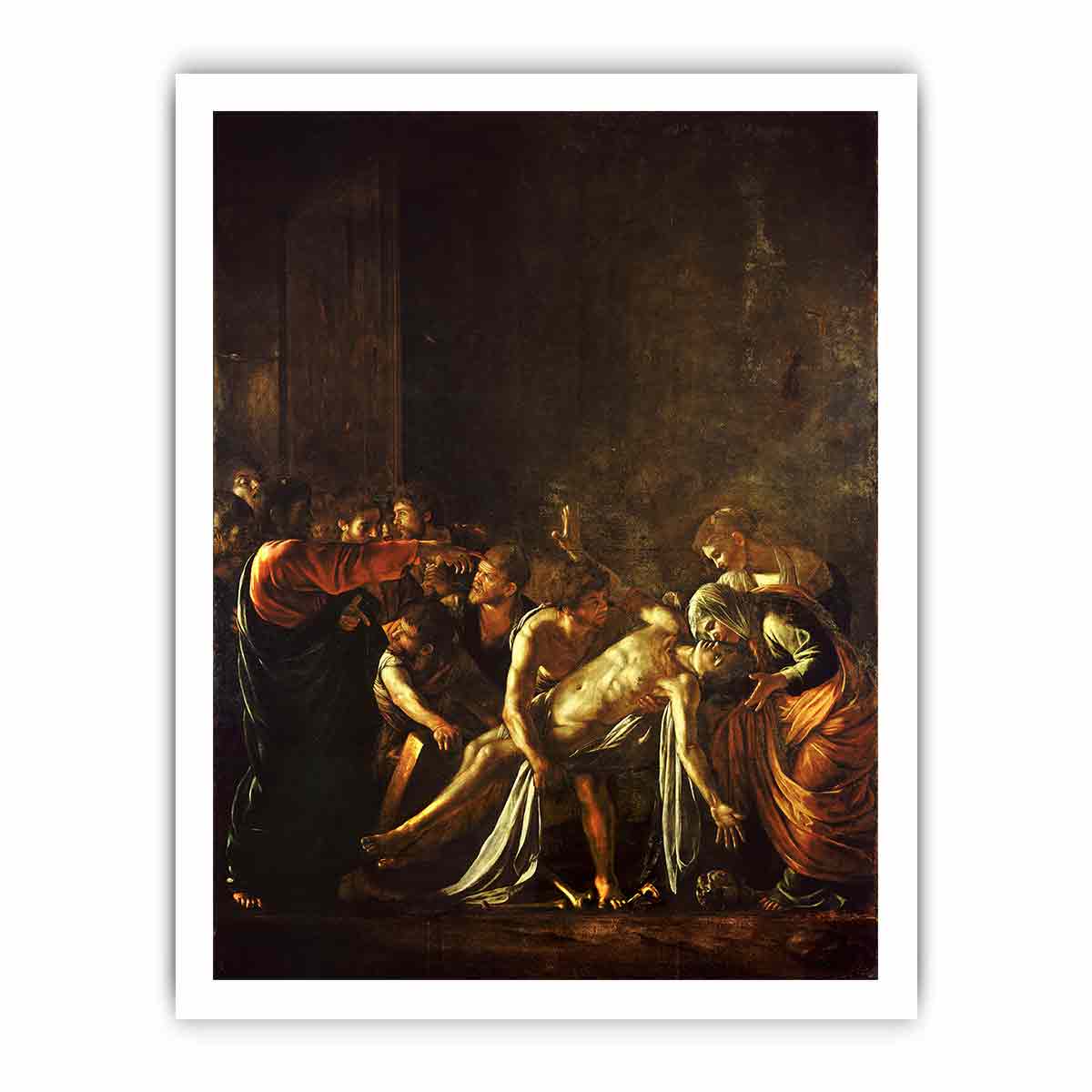 The Raising of Lazarus By Caravaggio