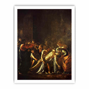 The Raising of Lazarus By Caravaggio
