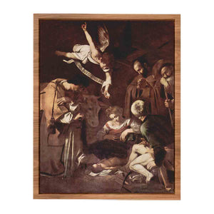 Geburt Christi mit Hl. Lorenz und Hl. Franziskus By Caravaggio