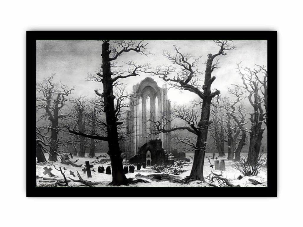 Monastery Graveyard In The Snow