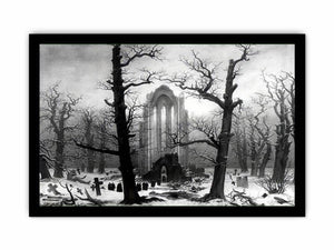 Monastery Graveyard In The Snow