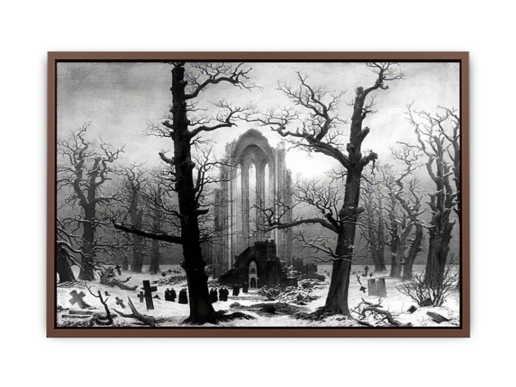 Monastery Graveyard In The Snow