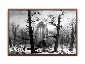 Monastery Graveyard In The Snow