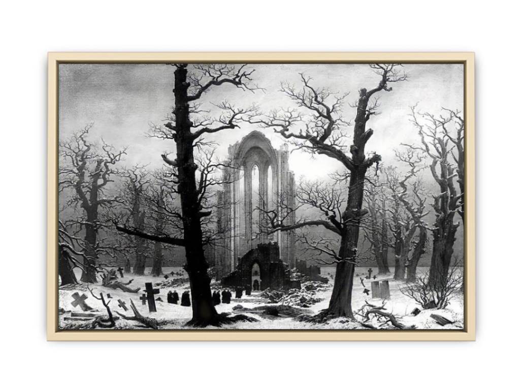 Monastery Graveyard In The Snow