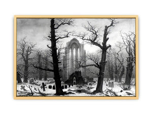 Monastery Graveyard In The Snow