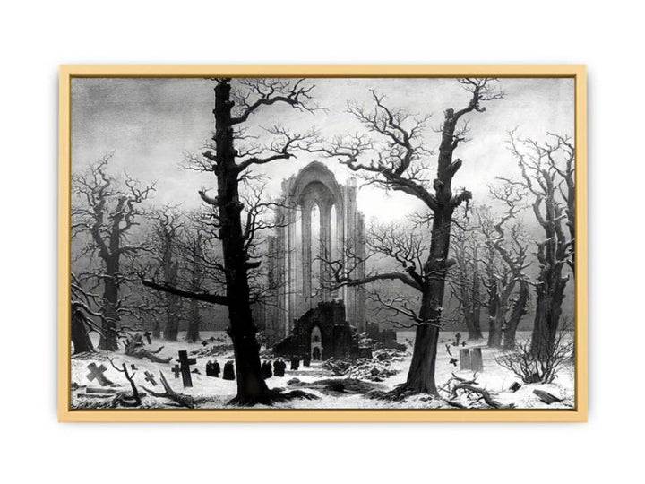 Monastery Graveyard In The Snow