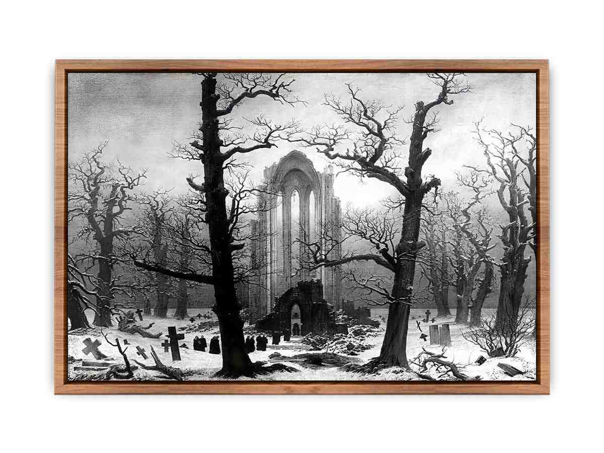Monastery Graveyard In The Snow