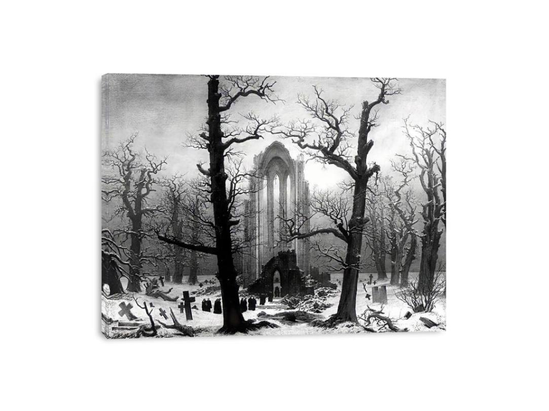 Monastery Graveyard In The Snow