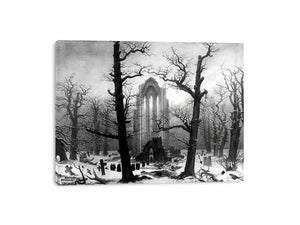 Monastery Graveyard In The Snow