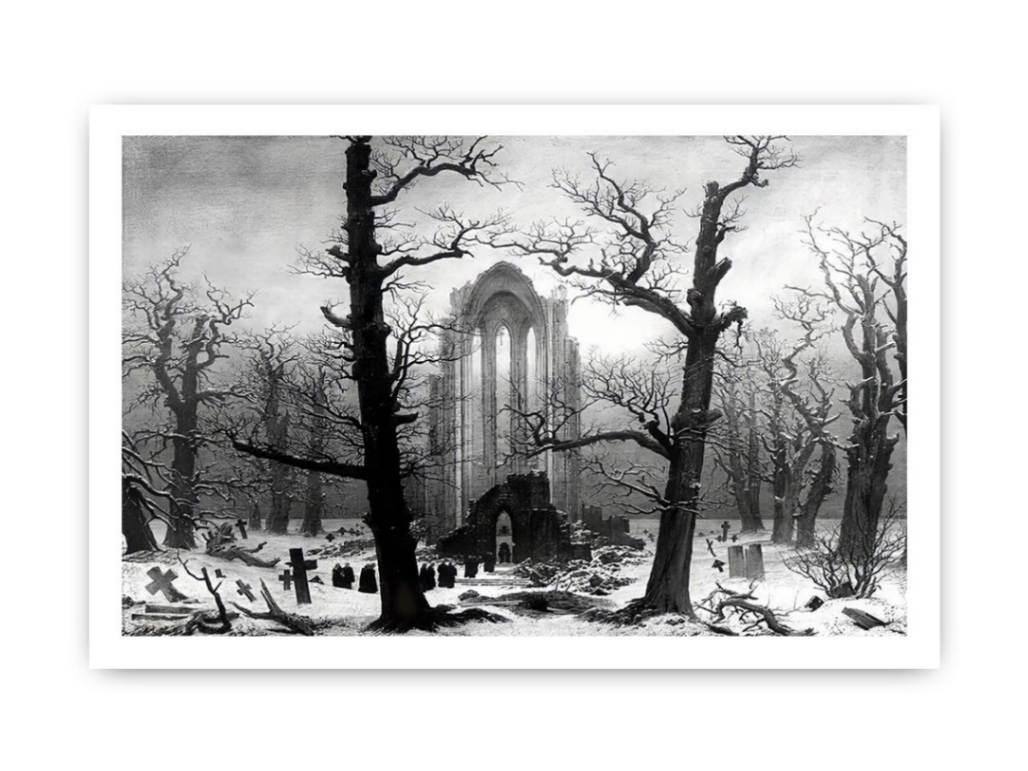 Monastery Graveyard In The Snow