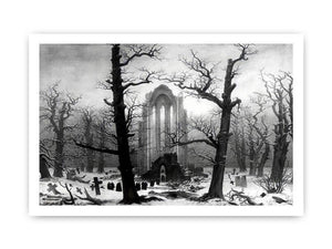 Monastery Graveyard In The Snow