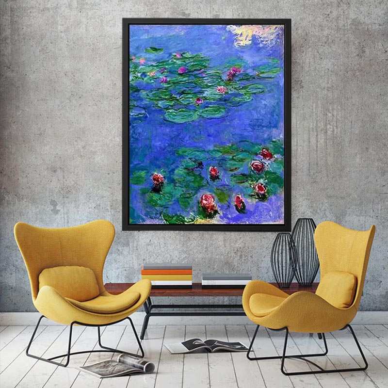 Red Water Lilies by Claude Monet