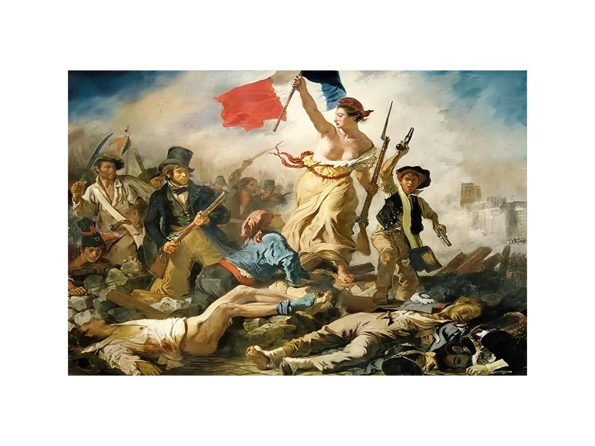 Liberty Leading the People Painting