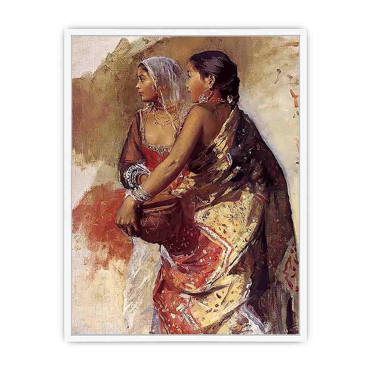 Sketch Two Nautch Girls