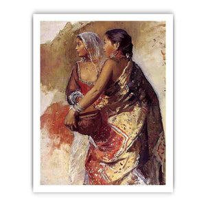 Sketch Two Nautch Girls