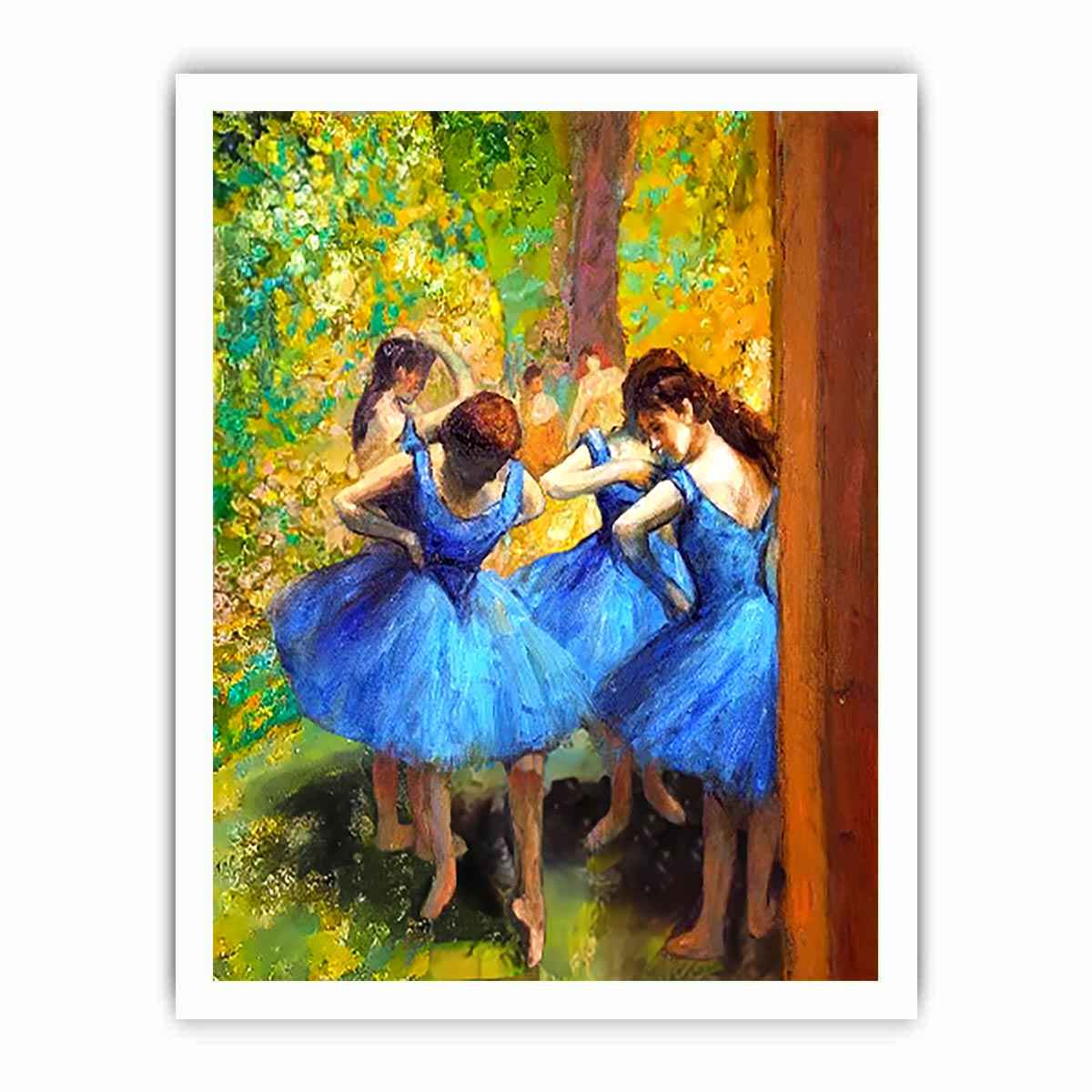 Dancer in blue by Edgar Degas