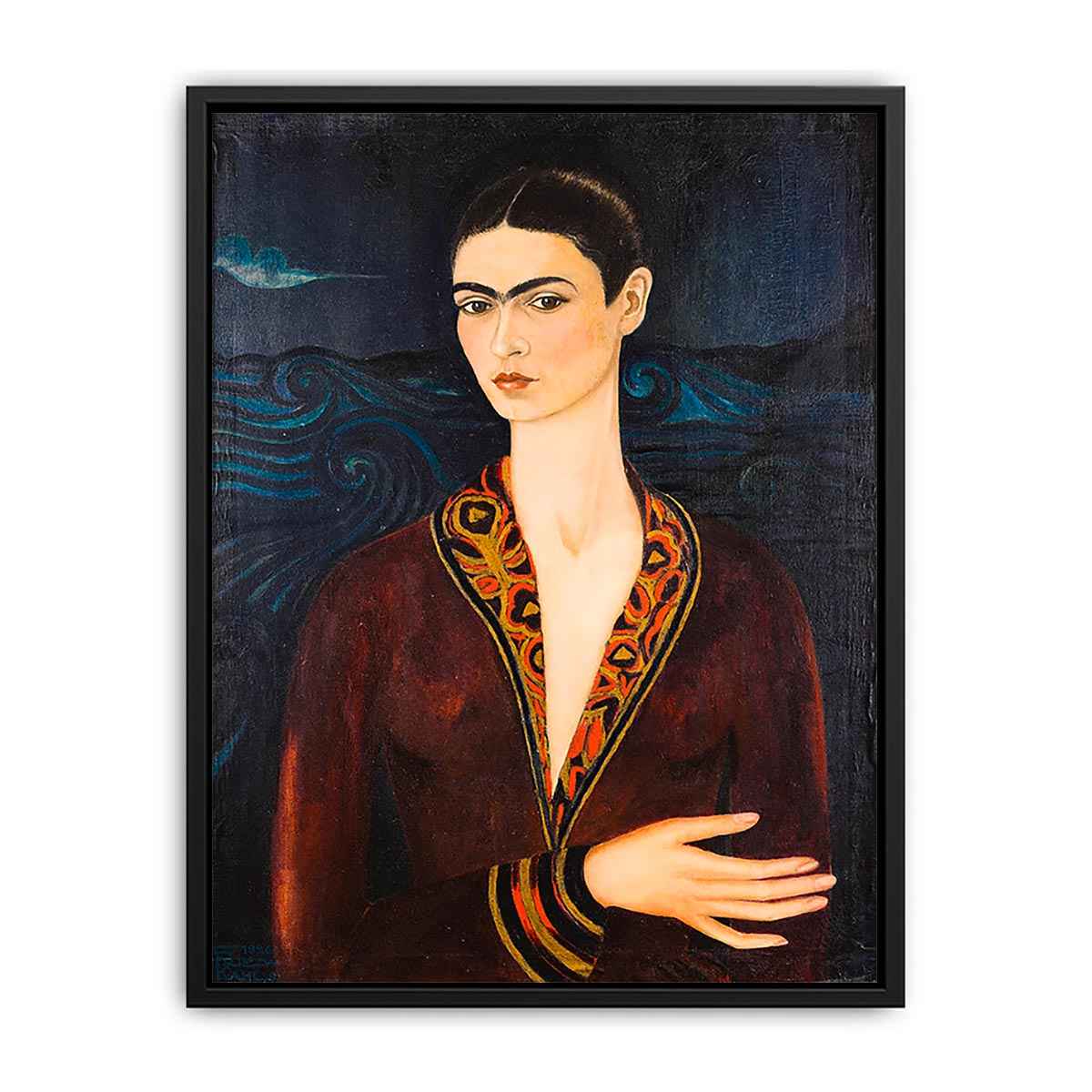 Self-Portrait in Velvet Dress by Frida Kahlo