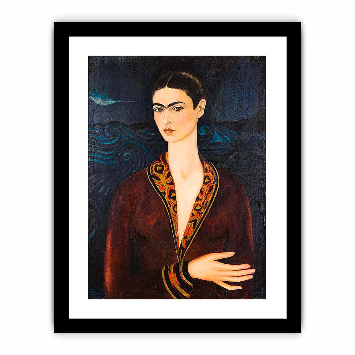 Self-Portrait in Velvet Dress by Frida Kahlo