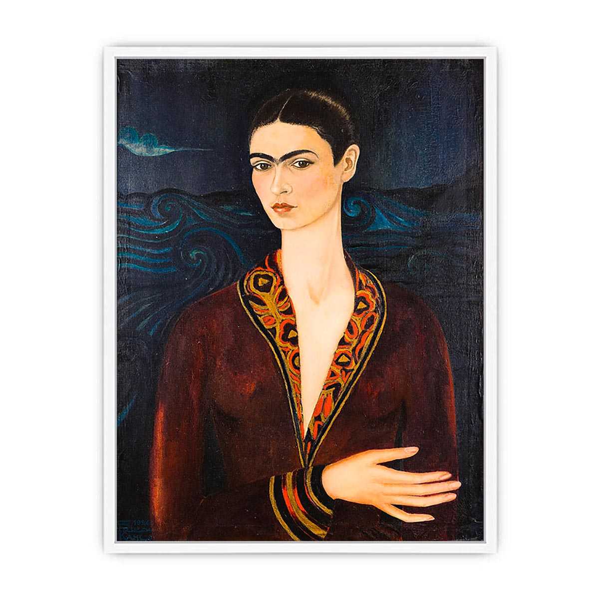Self-Portrait in Velvet Dress by Frida Kahlo