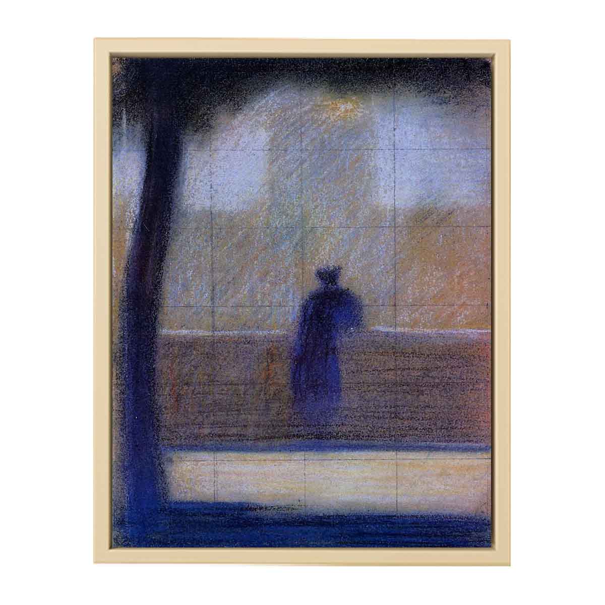 Man Leaning on a Parapet